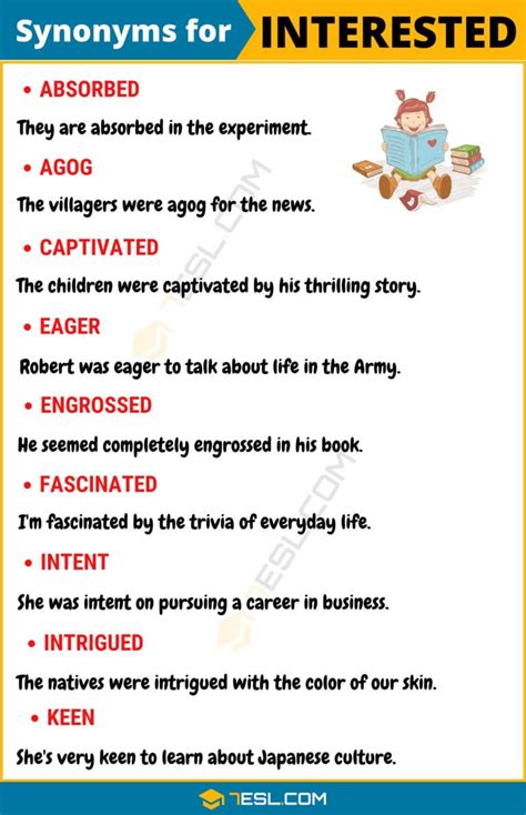 another word for highly interested|another word for very interested.